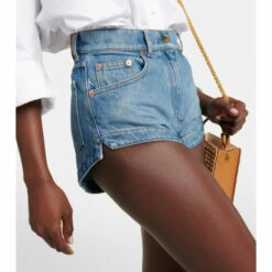 Valentino High-rise Denim Shorts -Deals Valentino Store unnamed file 698