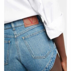Valentino High-rise Denim Shorts -Deals Valentino Store unnamed file 699