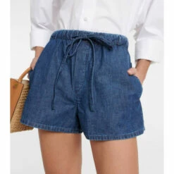Valentino Drawstring Denim Shorts -Deals Valentino Store unnamed file 721