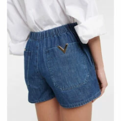 Valentino Drawstring Denim Shorts -Deals Valentino Store unnamed file 722