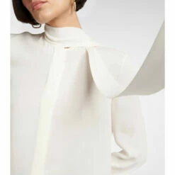 Valentino Tie-neck Silk Blouse -Deals Valentino Store unnamed file 733