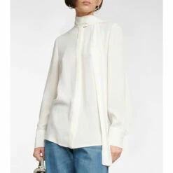 Valentino Tie-neck Silk Blouse -Deals Valentino Store unnamed file 734