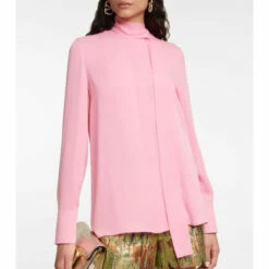 Valentino Tie-neck Silk Blouse -Deals Valentino Store unnamed file 738