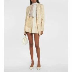 Valentino VGOLD Jacquard Cotton-blend Shorts