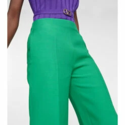 Valentino High-rise Wide-leg Cady Pants -Deals Valentino Store unnamed file 764