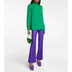 Valentino Tie-neck Silk Blouse