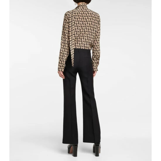 Valentino High-rise Wool And Silk Pants 4 Valentino High-rise Wool And Silk Pants - Image 2