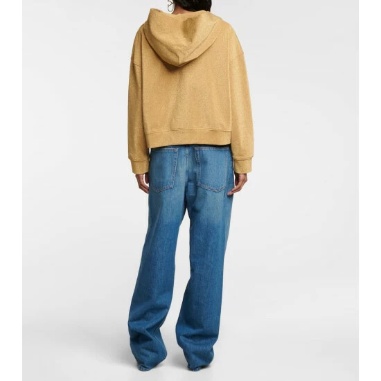 Valentino VLogo Embellished Lamé Hoodie 4 Valentino VLogo Embellished Lamé Hoodie - Image 2