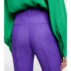 Valentino Wool And Silk Flared Pants -Deals Valentino Store unnamed file 802