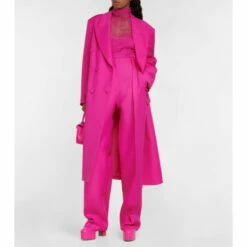 Valentino Wool And Silk Crêpe Coat