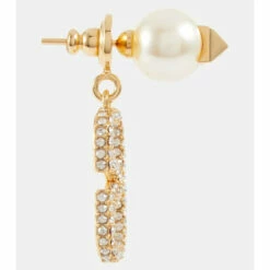 Valentino VLogo Embellished Earrings