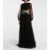 Valentino Embellished Cutout Tulle Gown