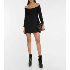 Valentino Off-the-shoulder Crêpe Minidress