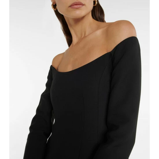 Valentino Off-the-shoulder Crêpe Minidress 5 Valentino Off-the-shoulder Crêpe Minidress - Image 3