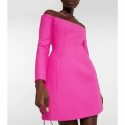 Valentino Off-shoulder Crêpe Minidress -Deals Valentino Store unnamed file 878