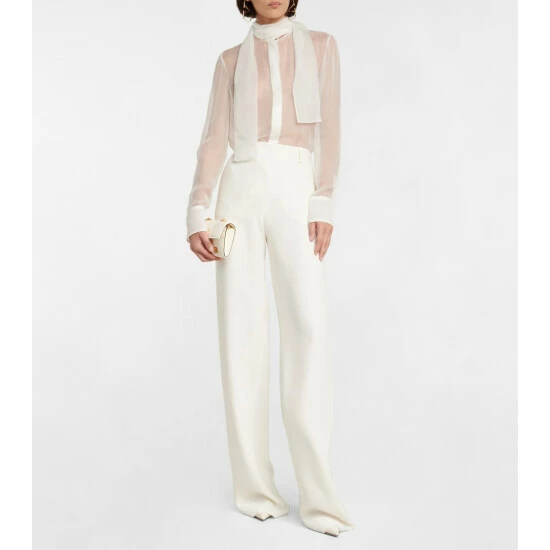 Valentino Silk Chiffon Tie-neck Blouse 3 Valentino Silk Chiffon Tie-neck Blouse