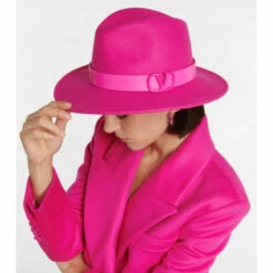 Valentino VLogo Wool Fedora Hat -Deals Valentino Store unnamed file 907