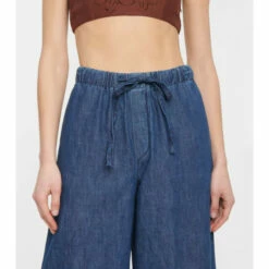 Valentino High-rise Denim Wide-leg Pants 9 Valentino High-rise Denim Wide-leg Pants -Deals Valentino Store unnamed file 928