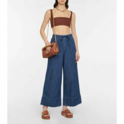 Valentino High-rise Denim Wide-leg Pants 11 Valentino High-rise Denim Wide-leg Pants -Deals Valentino Store unnamed file 930