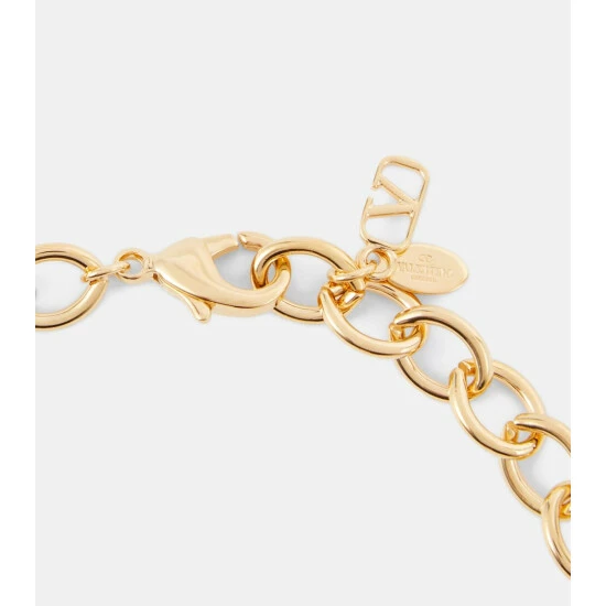 Valentino VLogo Chain Embellished Choker 3 Valentino VLogo Chain Embellished Choker