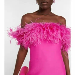 Valentino Feather-trimmed Crêpe Couture Minidress -Deals Valentino Store unnamed file 940