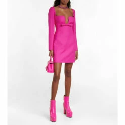 Valentino Wool And Silk Crêpe Minidress