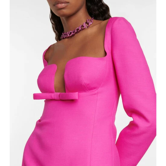 Valentino Wool And Silk Crêpe Minidress 5 Valentino Wool And Silk Crêpe Minidress - Image 3