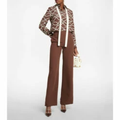 Valentino Wide-leg Silk Pants