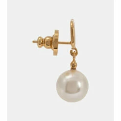 Valentino VLogo Faux Pearl Earrings