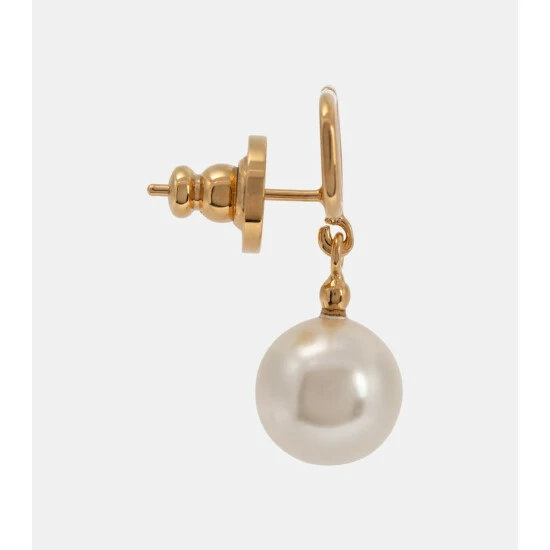Valentino VLogo Faux Pearl Earrings 3 Valentino VLogo Faux Pearl Earrings